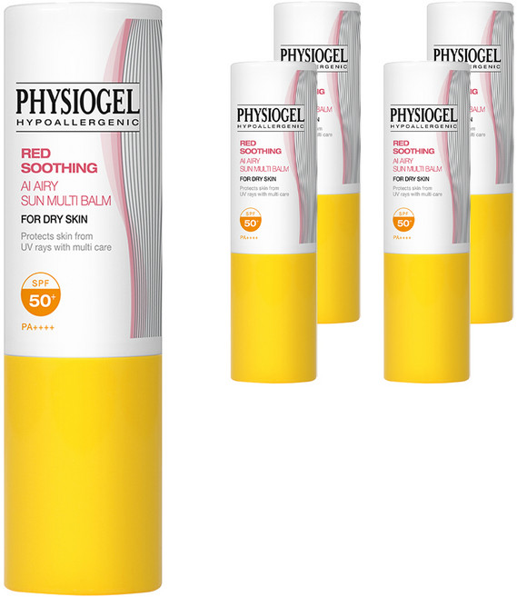 피지오겔 레드 수딩 AI 에어리 썬 멀티밤 SPF50+ PA++++, 7g, 5개