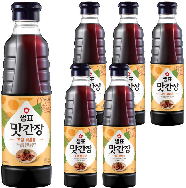 샘표 맛간장 조림볶음용, 500ml, 6개
