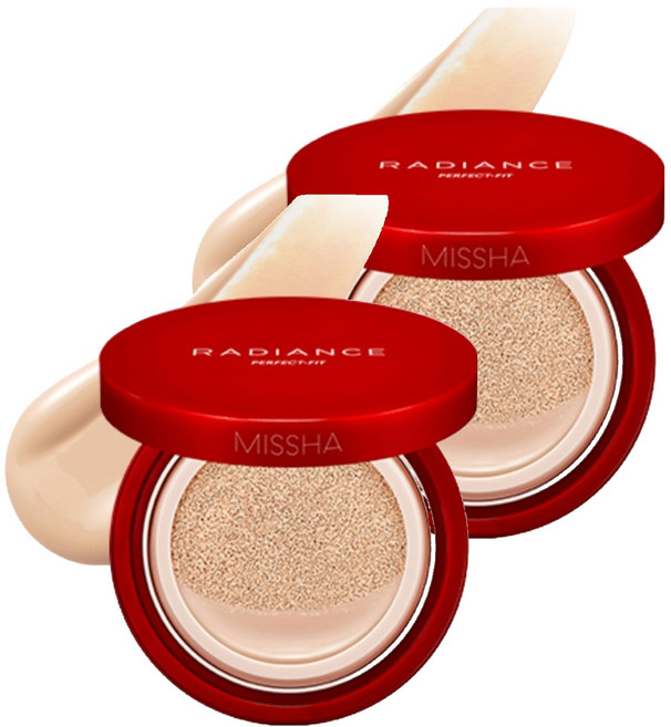 미샤 래디언스 퍼펙트핏 쿠션 15g, 23호 샌드, 2개