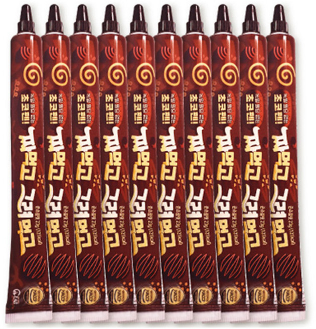 짜먹고 그려먹고 초코 데코펜, 10개, 23g