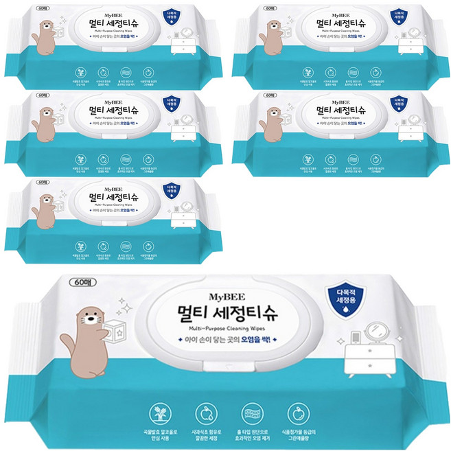 마이비 멀티 세정티슈, 6개