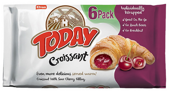 土耳其 TODAY 可頌麵包 櫻桃味, 270g, 1包
