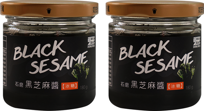 東和製油 黑芝麻醬 含冰糖, 180g, 2罐