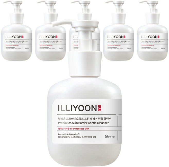 일리윤 프로바이오틱스 스킨 배리어 젠틀 클렌저 여성청결제, 300ml, 6개