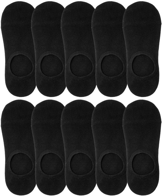 베이스알파 에센셜 남성용 안벗겨짐 페이크삭스 10켤레