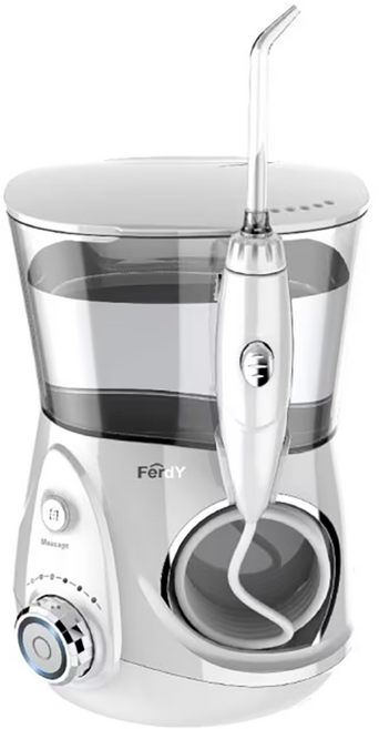 FerdY 佛迪 家用型沖牙機 700ml大水箱 12段壓力調節, FD-H100, 白色