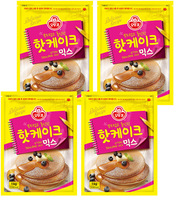 오뚜기 핫케이크 믹스, 1kg, 4개