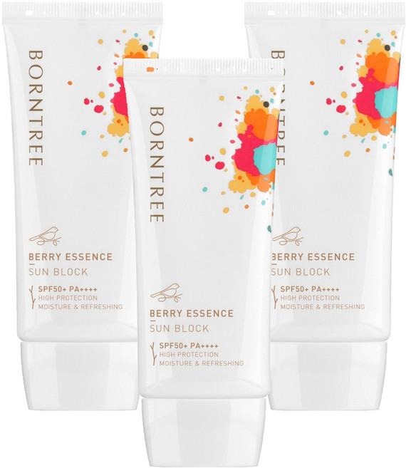 본트리 베리 에센스 선블럭 SPF50+ PA++++, 50ml, 3개