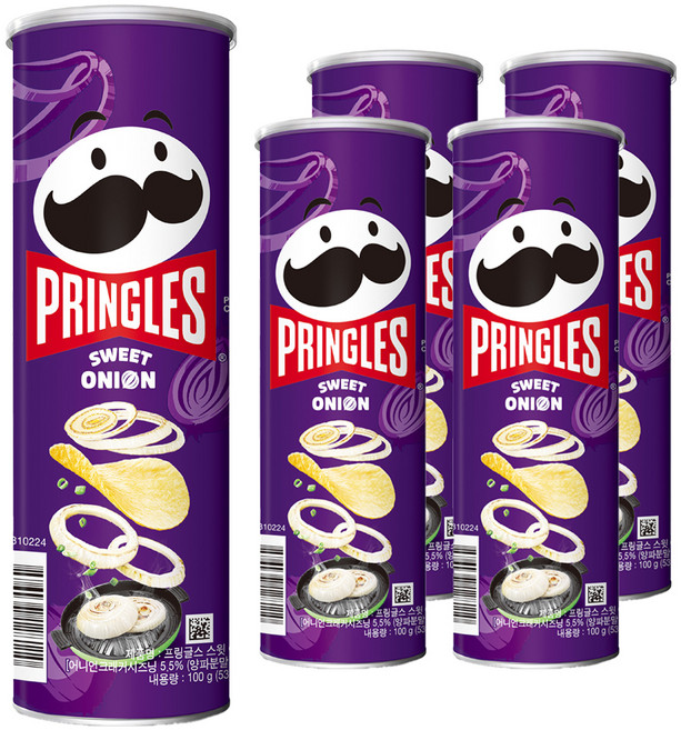 프링글스 스윗 어니언, 100g, 5개