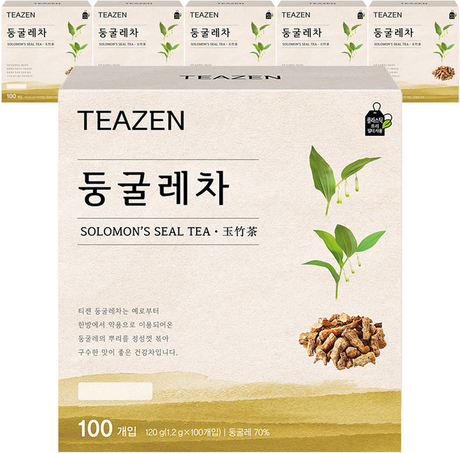 티젠 둥굴레차, 1.2g, 100개입, 6개