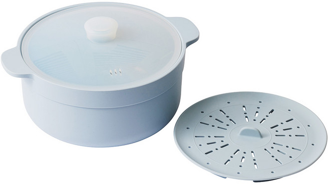 락앤락 대용량 실리콘 멀티 찜기 1.2L, 블루, 1개