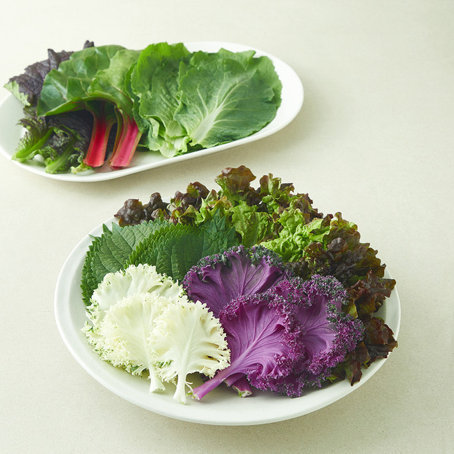 알록달록 로즈 모듬쌈 6종 세트, 1세트, 300g