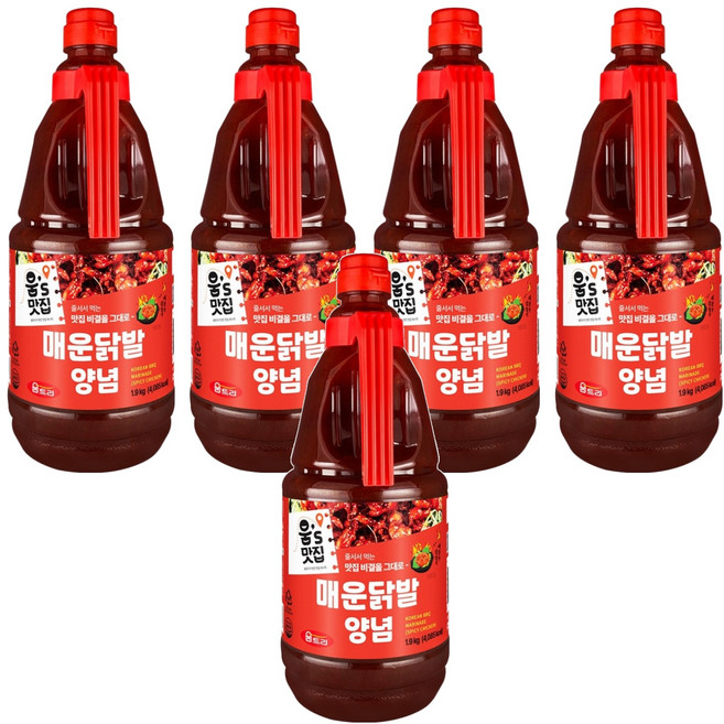 움트리 매운 닭발 양념, 1.9kg, 5개