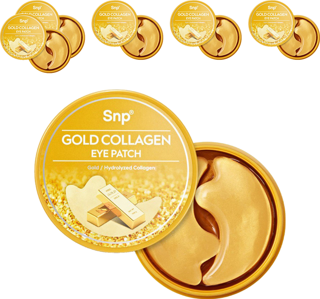 에스엔피 골드 콜라겐 아이 패치, 60개입, 6개