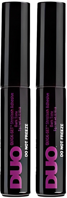 듀오 퀵셋 속눈썹 접착제, 다크, 2개