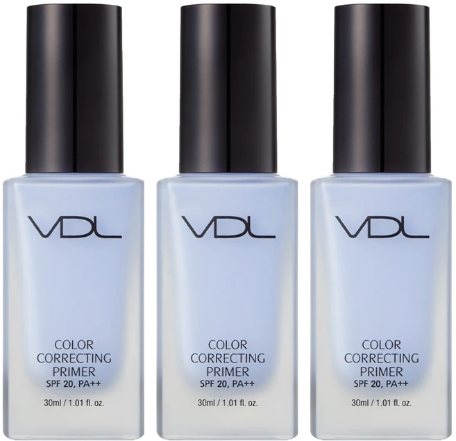 브이디엘 컬러 코렉팅 프라이머 30ml, 세레니티, 3개 - 쿠팡
