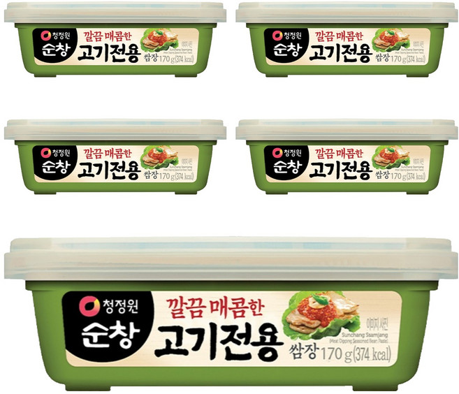 청정원순창 깔끔 매콤한 고기전용 쌈장, 170g, 5개