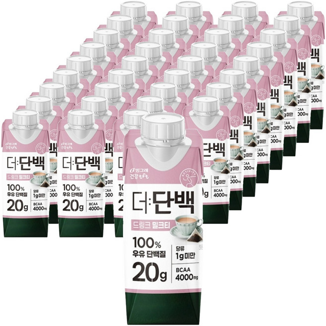 더단백 드링크 밀크티, 250ml, 36개