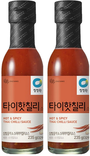 청정원 타이핫칠리소스, 235g, 2개