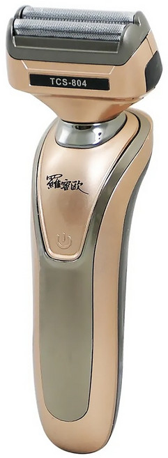ROMEO 羅蜜歐 USB充電式雙刀頭電動刮鬍刀 TCS-804, 金色, 1個