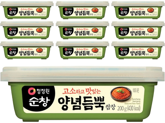 清淨園 Sunchang 滿滿調味料包飯醬, 200g, 10個