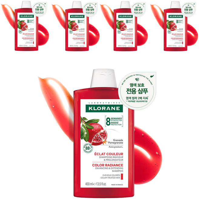 클로란 석류 컬러 프로텍션 샴푸, 400ml, 5개