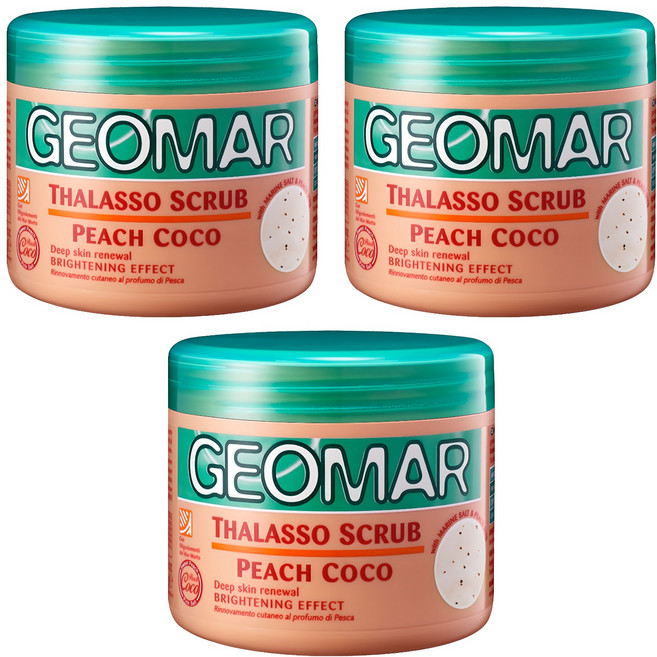 지오마 바디스크럽 피치코코, 600g, 3개