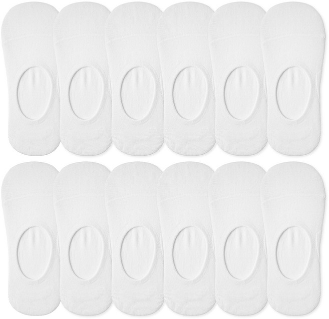 베이스알파 에센셜 여성용 안벗겨짐 페이크삭스 12켤레