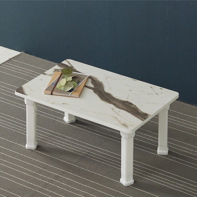 조은세상 모니카 테이블 600 x 400 x 280 mm, 마블W