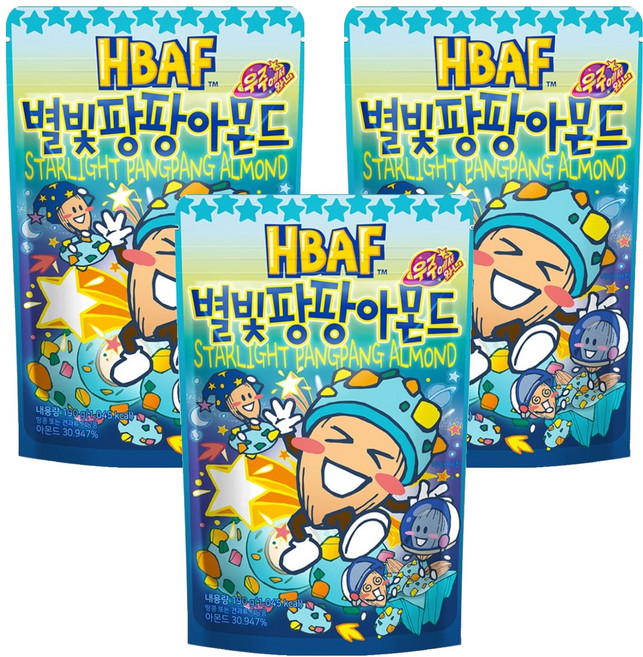 바프 별빛팡팡 아몬드, 190g, 3개