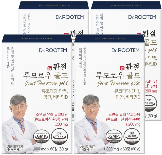 닥터루템 관절 투모로우 골드, 60정, 4개