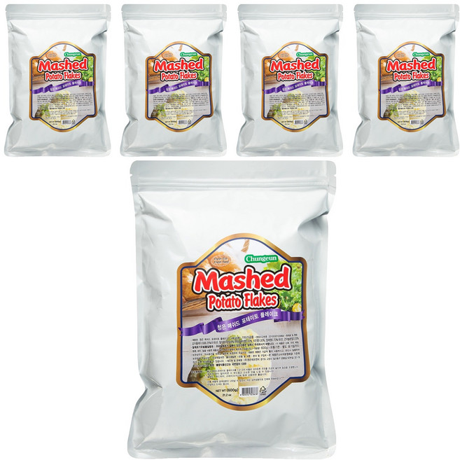 청은 매쉬드 포테이토 플레이크, 600g, 5개