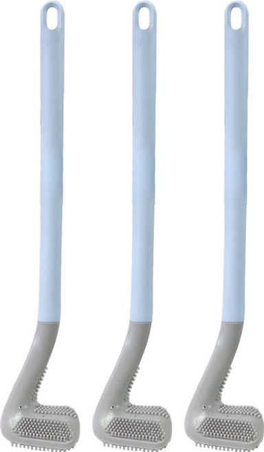 minono 米諾諾 多角度馬桶清潔刷, 藍色 + 灰色, 3個
