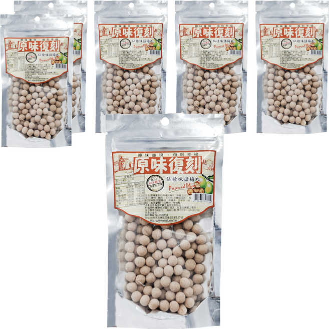 原味復刻 仙楂味話梅丸, 135g, 6包