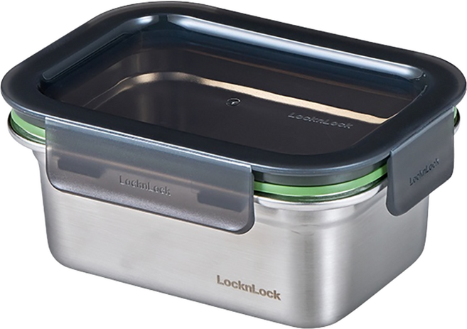 LocknLock 樂扣樂扣 Stackable 不鏽鋼保鮮盒 500ml, 1組, 容器 + 蓋子