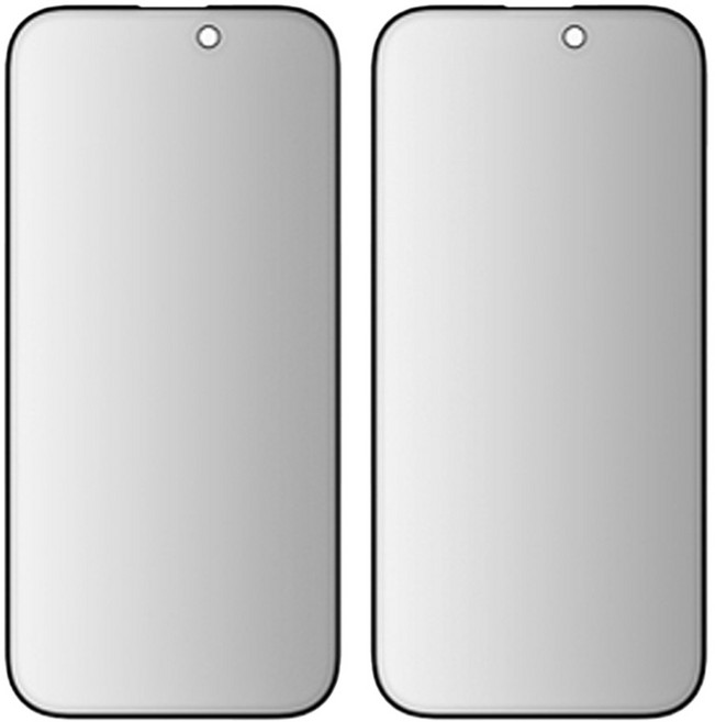 NUART 防窺全覆蓋鋼化玻璃螢幕保護貼 2入, 1組