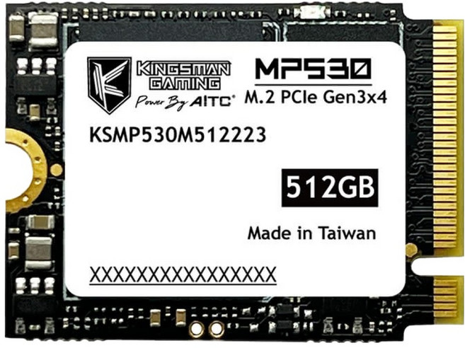 AITC 艾格 M.2 2230 PCIe Gen3 SSD, MP530, 512GB