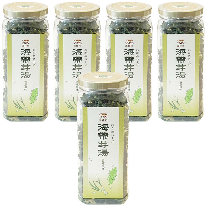 藻作坊 海帶芽湯 植物五辛素 青蔥風味, 120g, 5罐