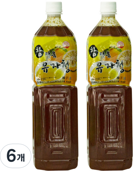 파낙스 참다음 유자청, 1.5L, 6개