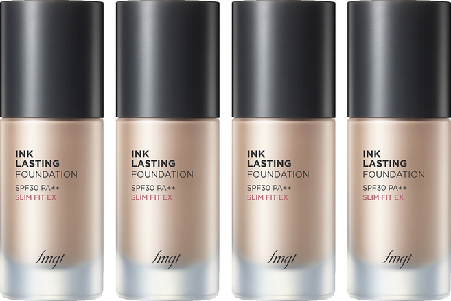 fmgt 잉크래스팅 파운데이션 슬림핏 이엑스 30ml, V201 애프리콧베이지, 4개