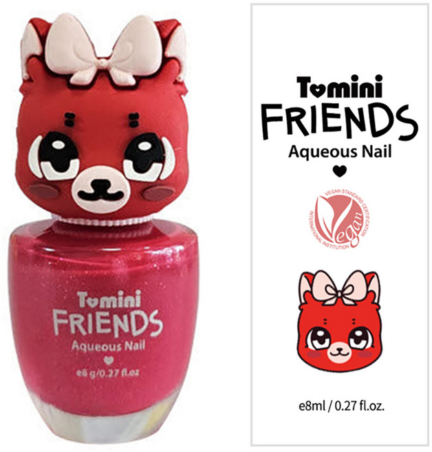 투미니 어린이 프렌즈 수성 네일 8ml, 트윙클레드여우, 1개