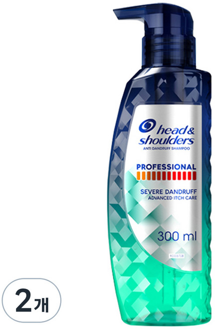 헤드앤숄더 프로페셔널 가려운 두피케어 샴푸, 300ml, 2개