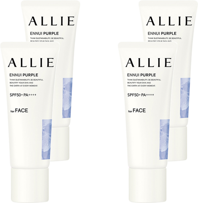 Kanebo 佳麗寶 ALLIE 台灣公司貨 持采濾鏡調色UV防曬乳 40g, 4個, 紫陽明妍