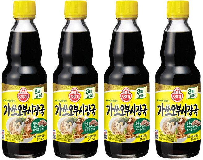 오뚜기 가쓰오부시장국, 360ml, 4개