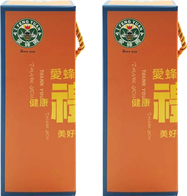愛蜂園 琥珀龍眼蜂蜜禮盒, 700g, 2個