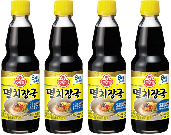오뚜기 멸치장국, 360ml, 4개
