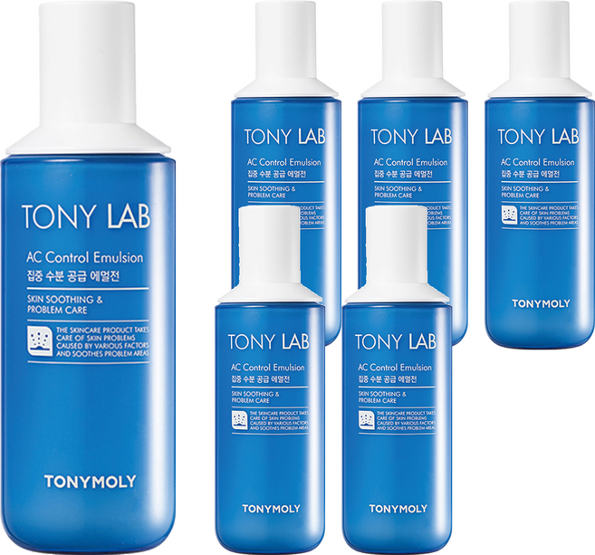 TONYMOLY Tony Lab草本淨痘鎮靜保濕乳, 160ml, 6瓶
