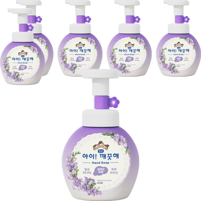 아이깨끗해 핸드워시 블루밍퍼플, 250ml, 6개