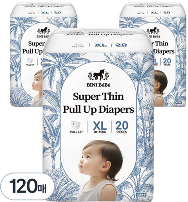 貝恩貝貝 超薄頂級嬰幼兒褲型紙尿褲, 特大號(XL), 120張