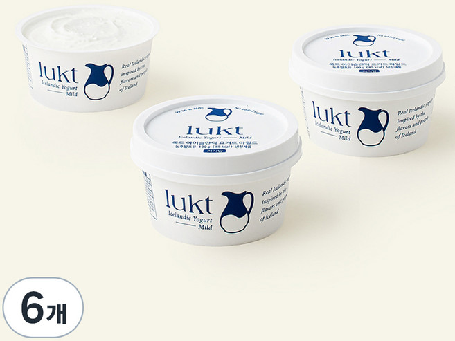 룩트 아이슬란딕 요거트 마일드, 100g, 6개
